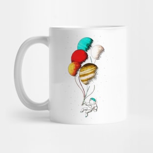 Astronaut balloons Mug